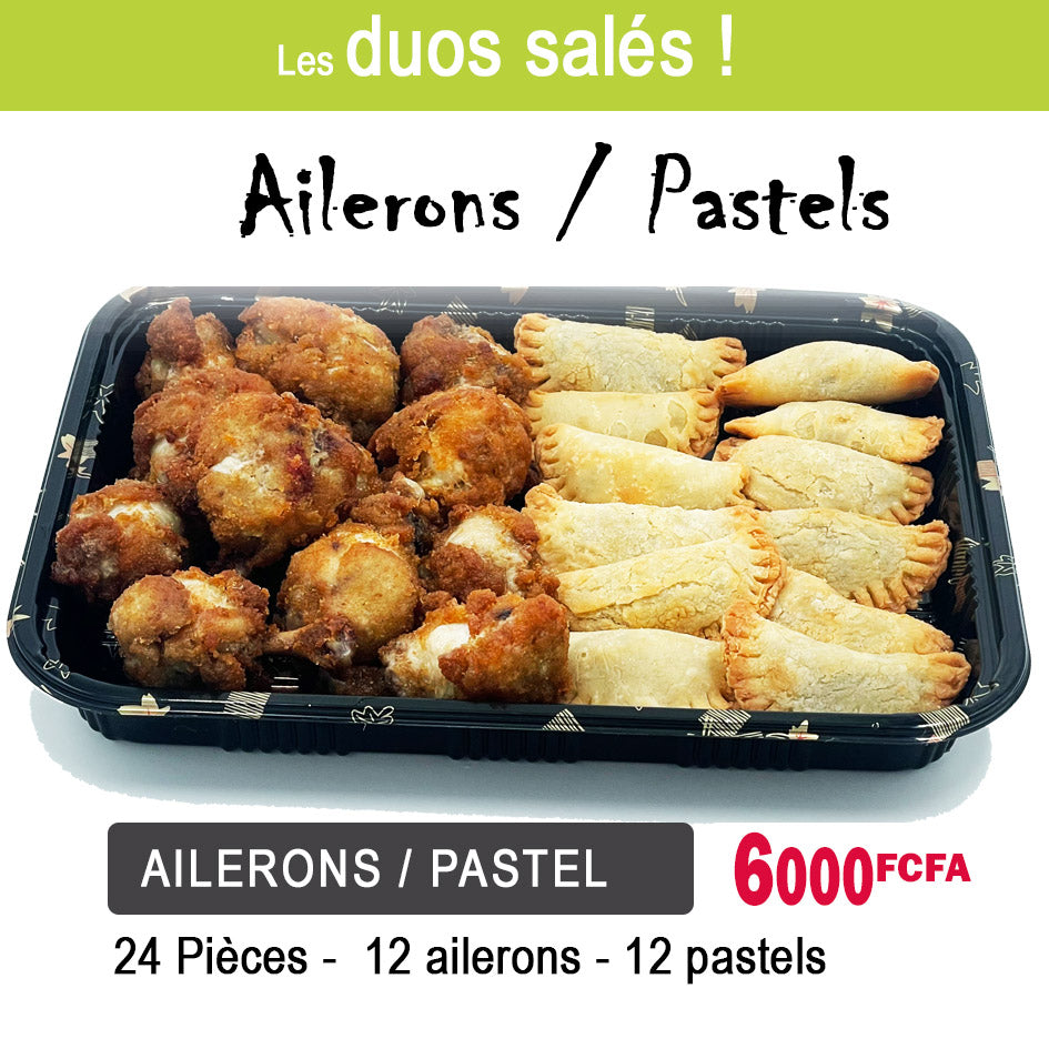 duo salé ailerons pastels - 24 pcs
