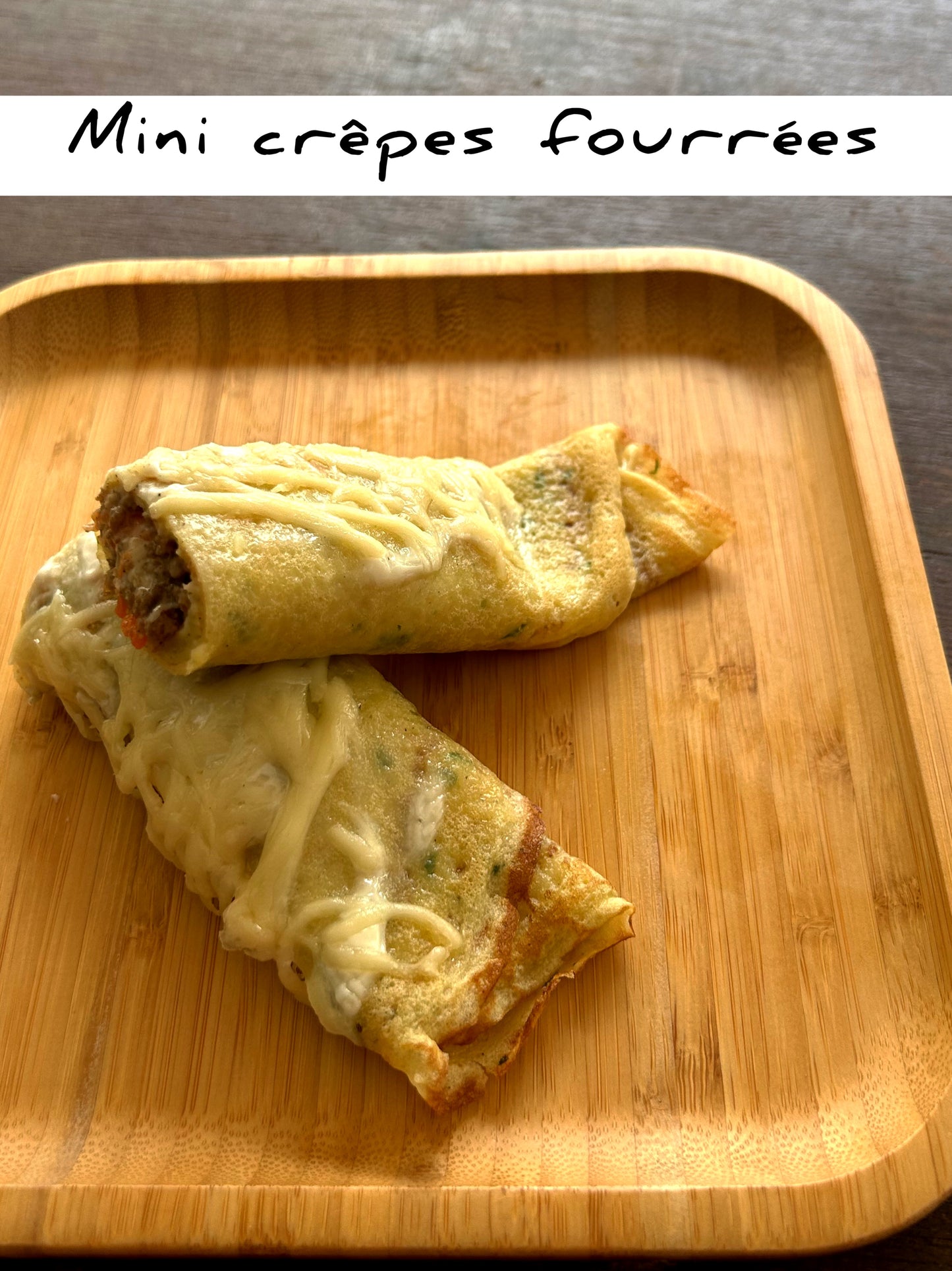 Mini crêpes fourrées-lot de 4