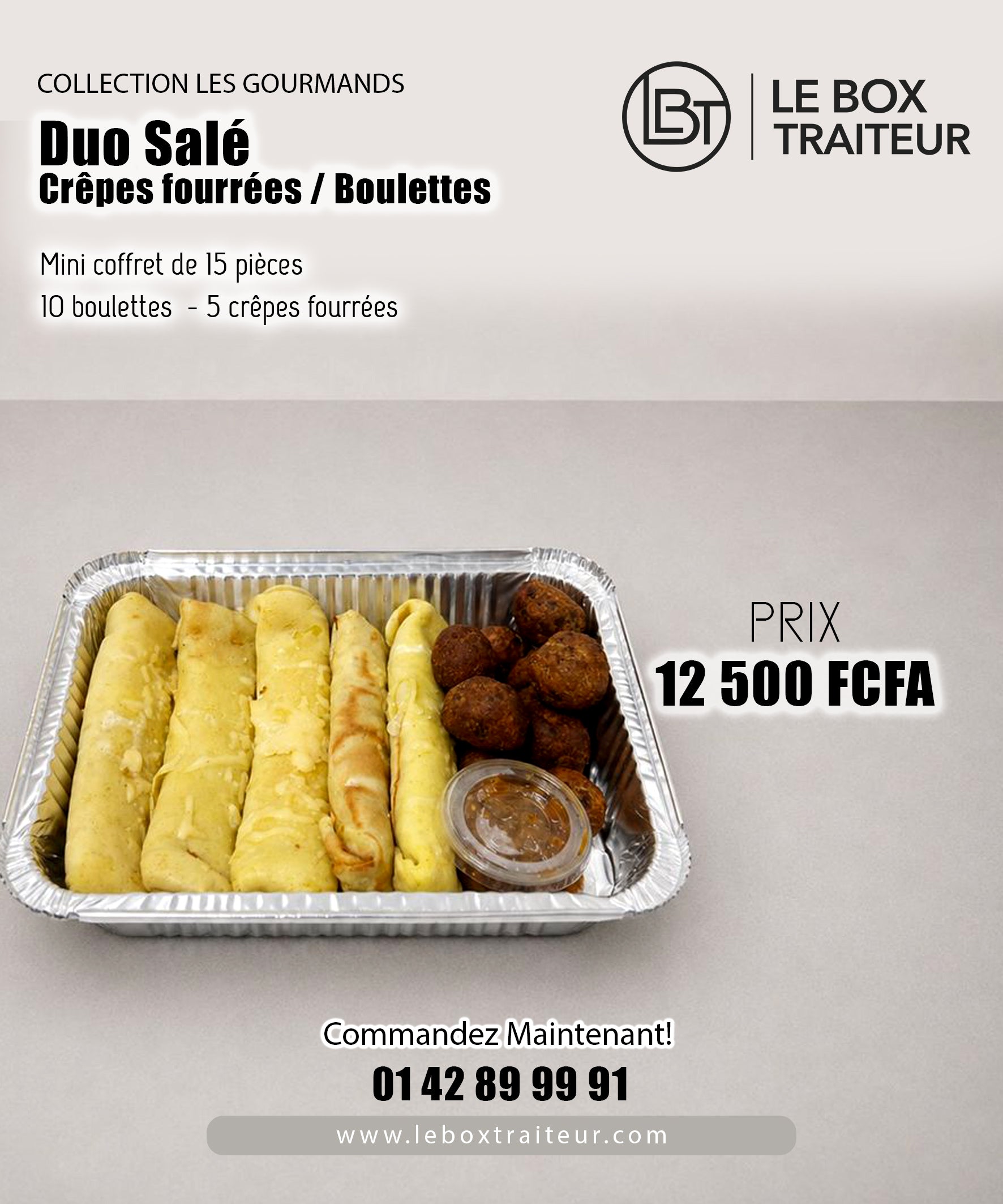 Duo Salé : Crêpes Fourrées / Boulettes