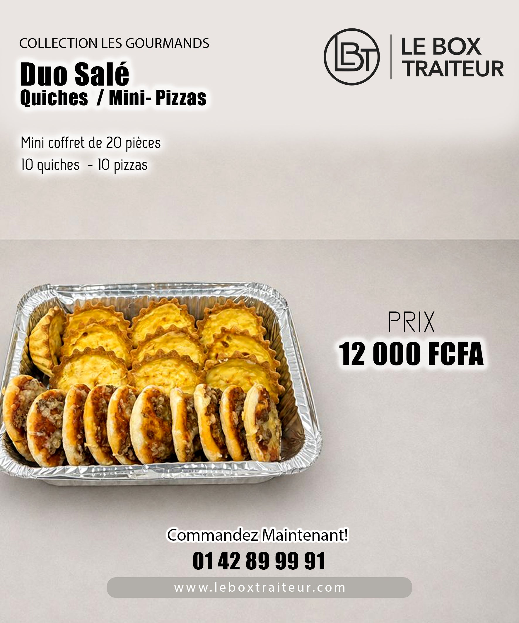 Duo Salé : Quiches/pizzas