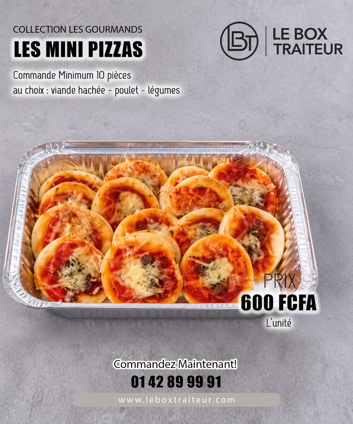 Mini pizzas - lot de 10