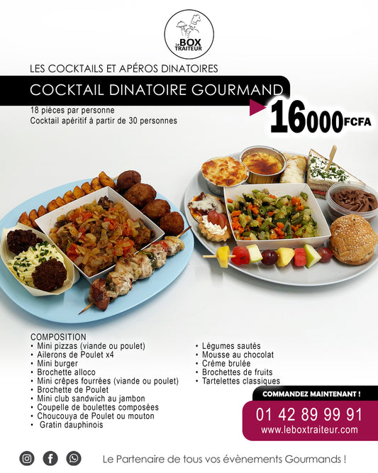 Formule Cocktail Dinatoire Gourmand