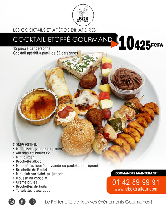 Formule Cocktail Etoffé Gourmand