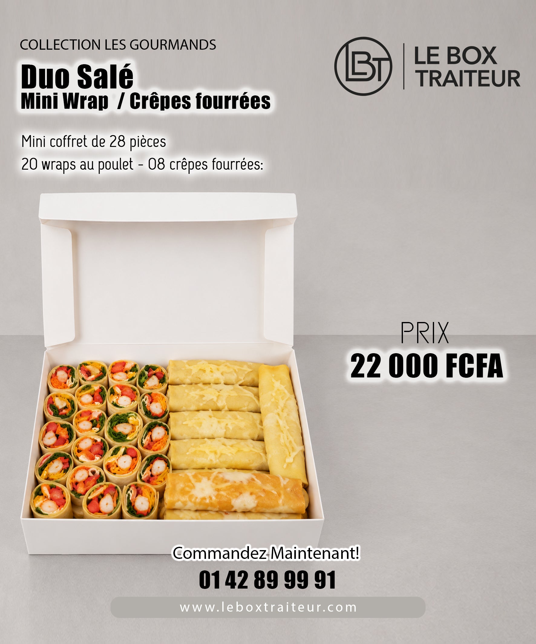 Duo salé Mini wrap Crêpes fourrées