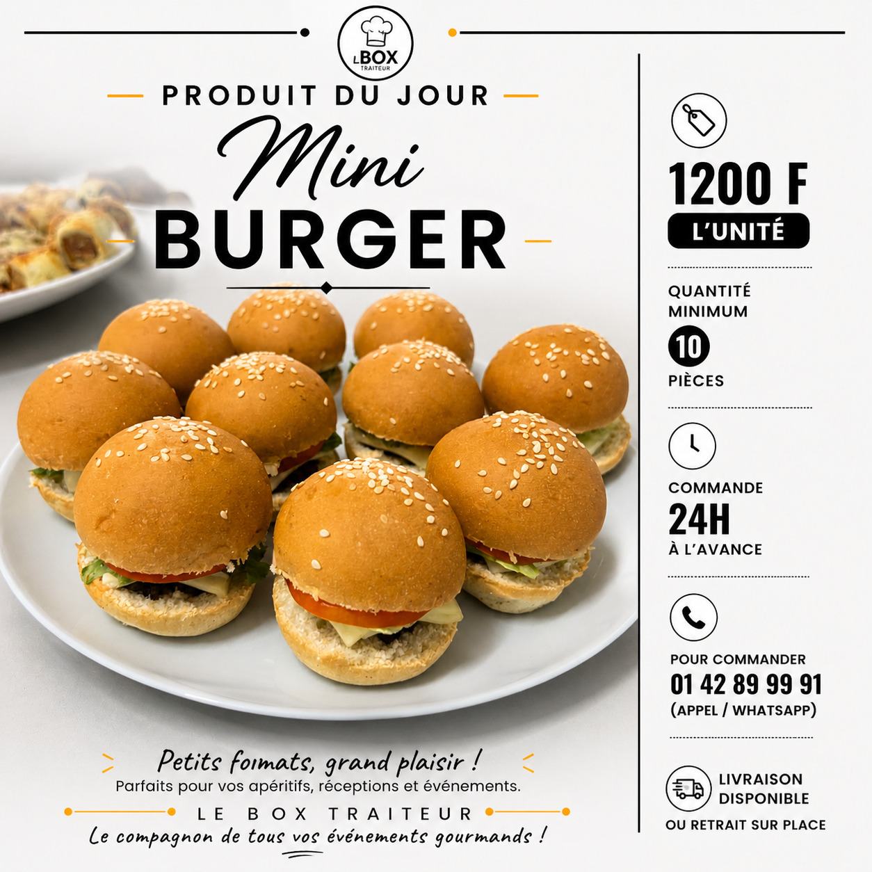Mini Burger - lot de 10