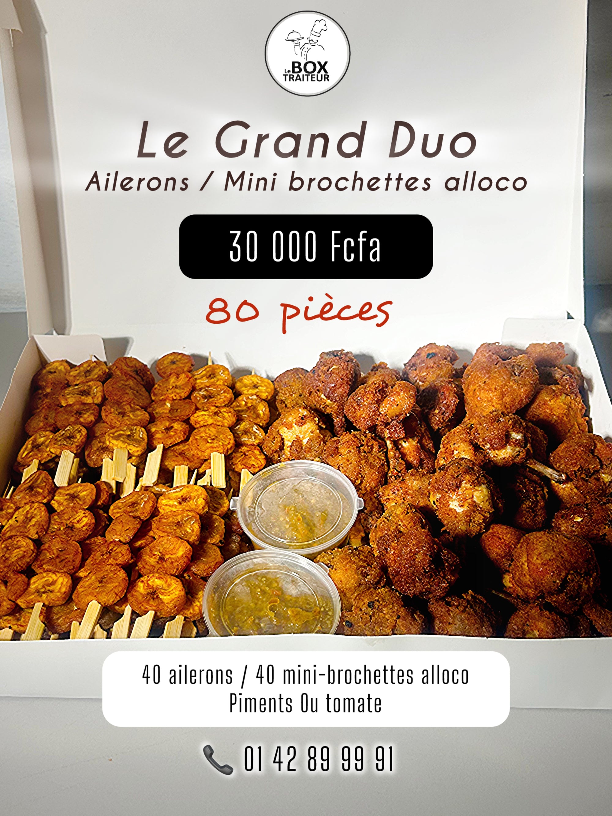 Le Grand Duo Ailerons/ Brochettes  Alloco