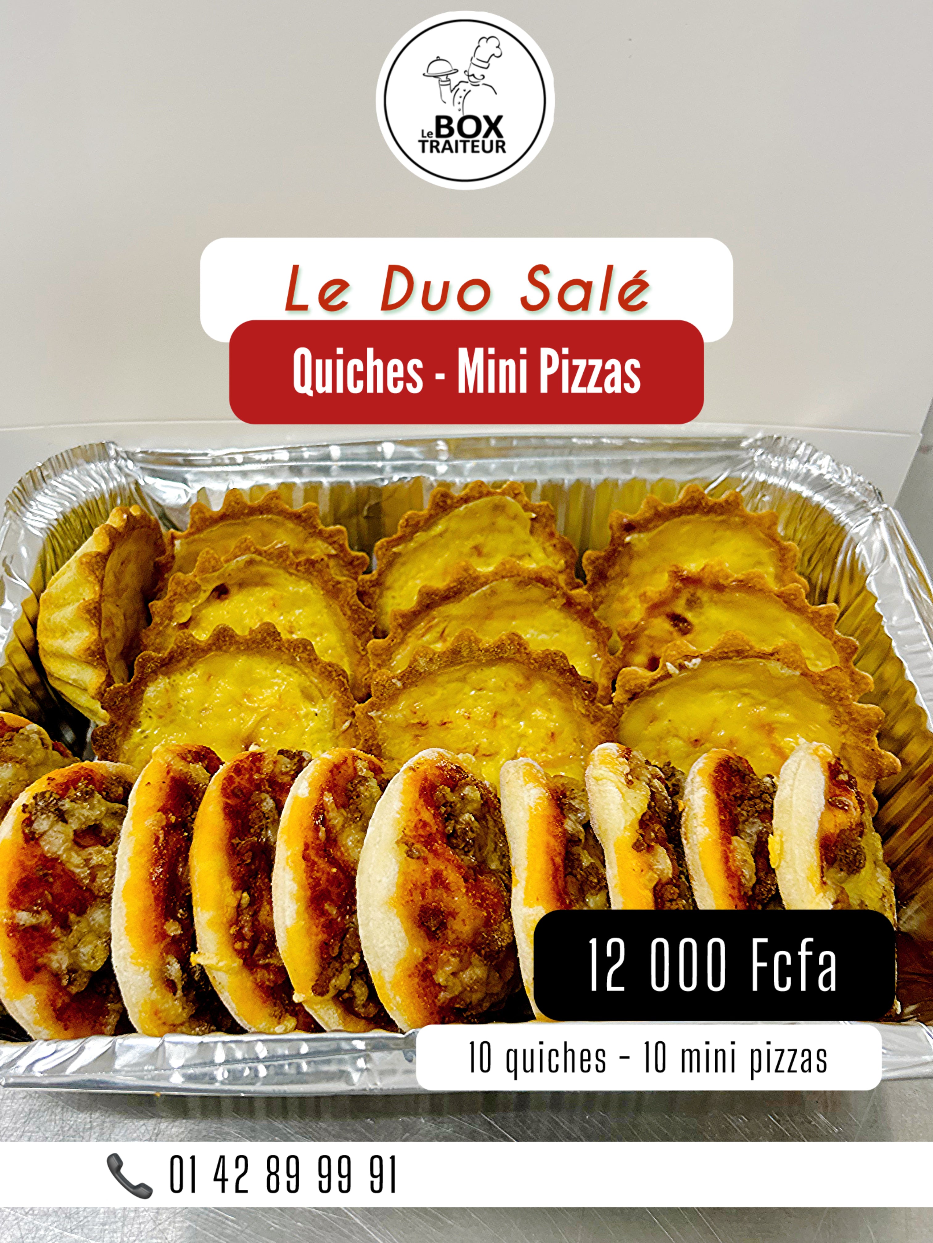 Duo Salé : Quiches/pizzas