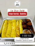 Duo Salé : Crêpes Fourrées / Boulettes