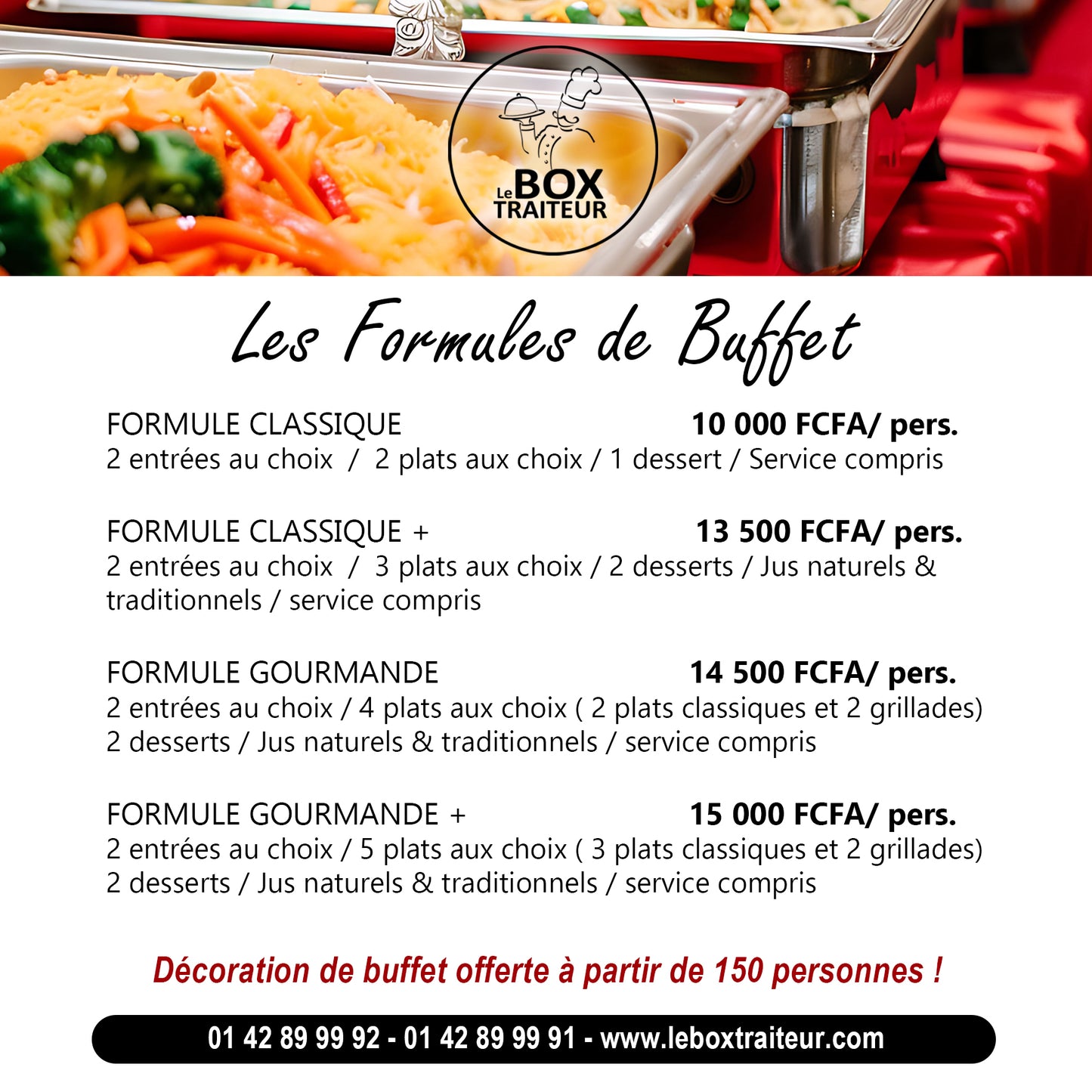 Buffet Classiques et gourmands