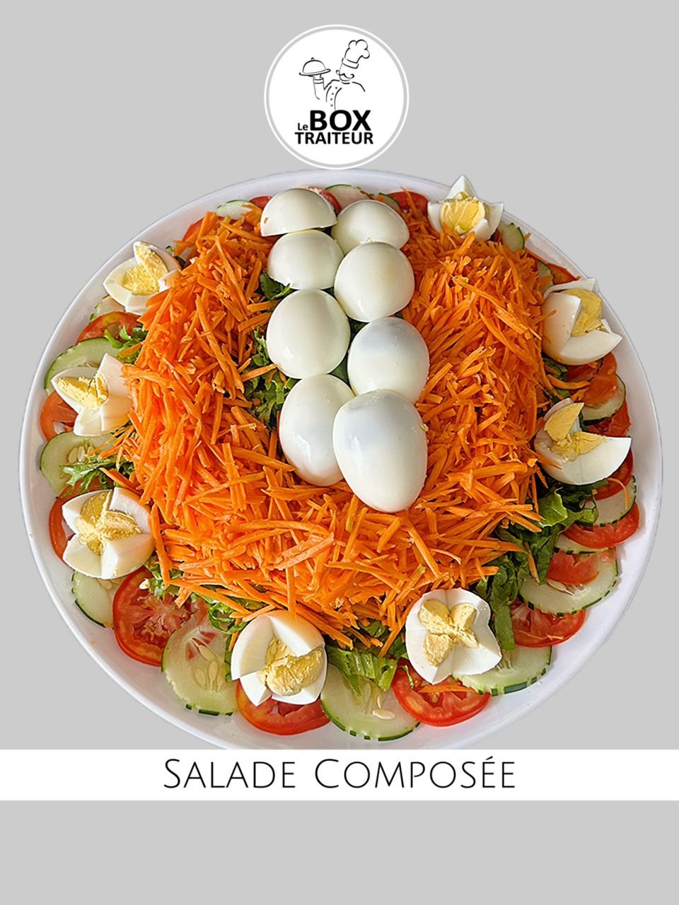 Salade Composée aux oeuf - plateau 15 parts