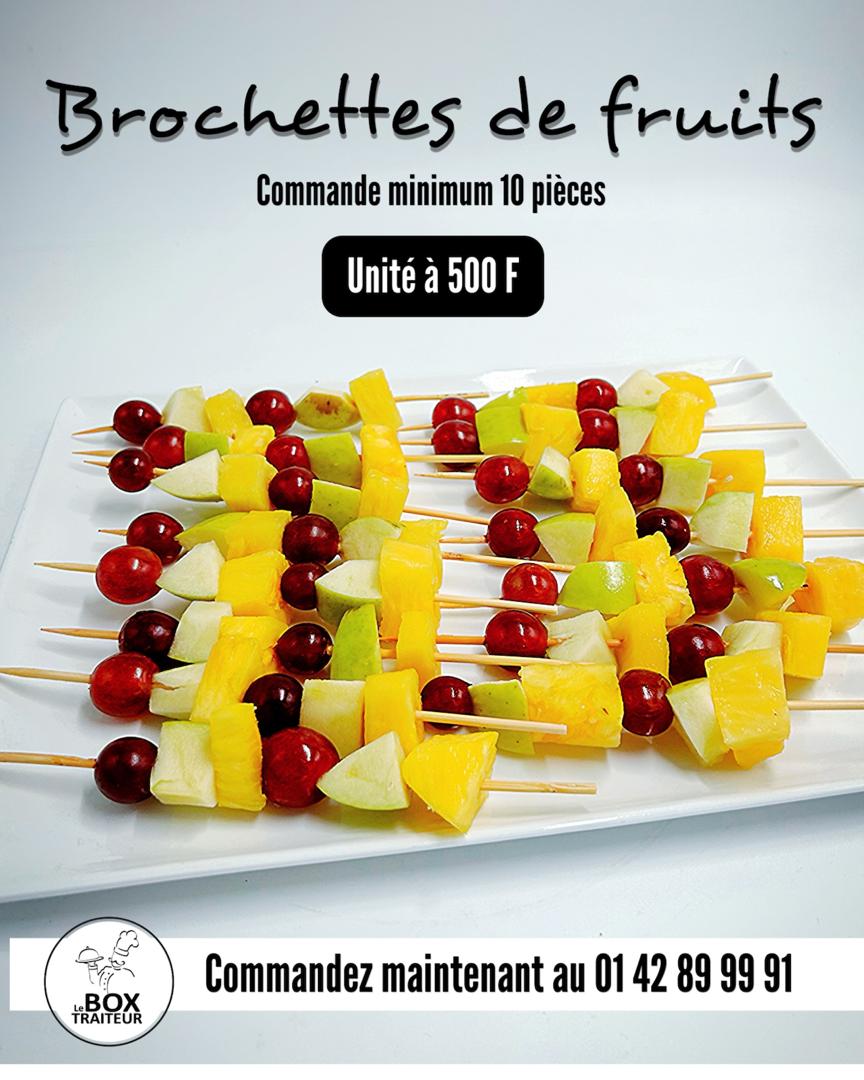 Brochette de Fruits - 10 pcs