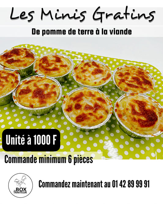 Mini gratin de pomme de terre ( lot de6)