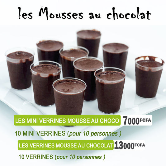 Mousse au chocolat- lot de 10